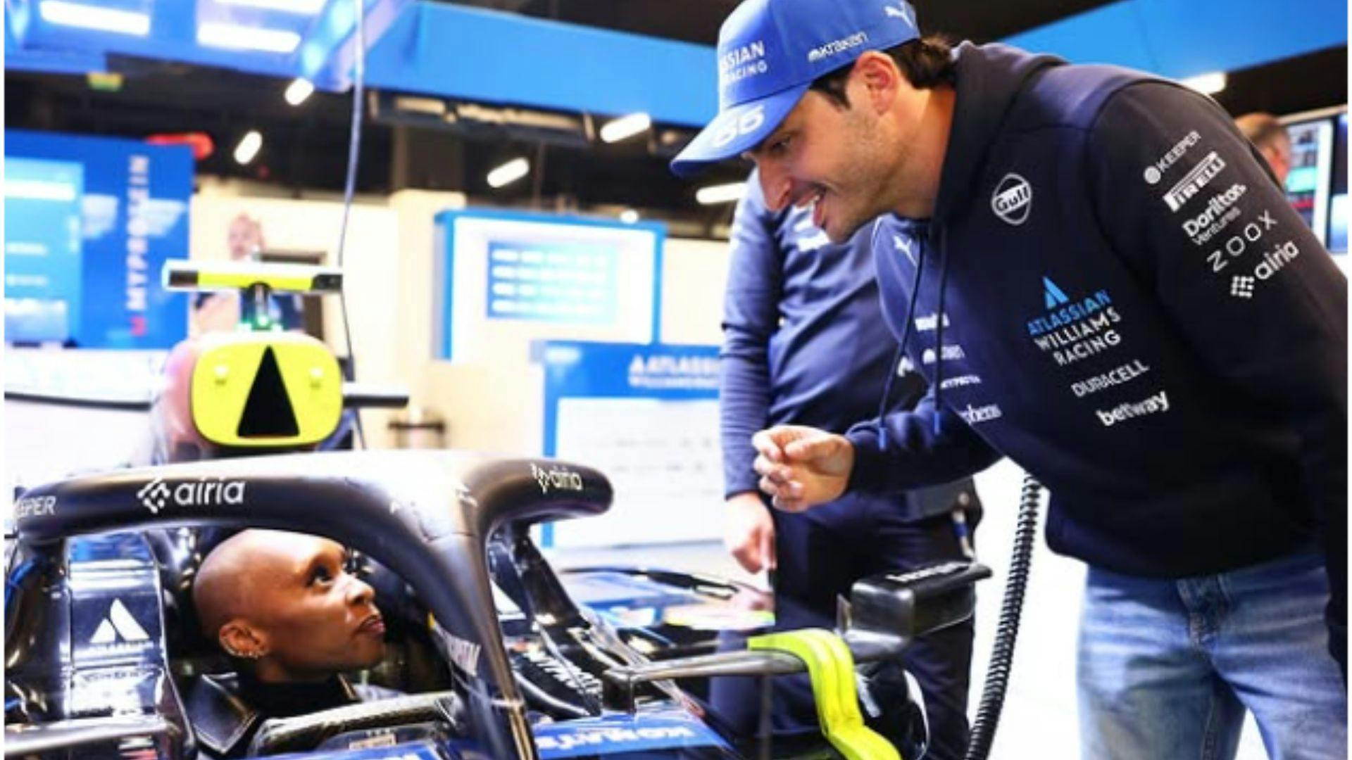 Wicked star Cynthia Erivo tours Williams Racing cockpit